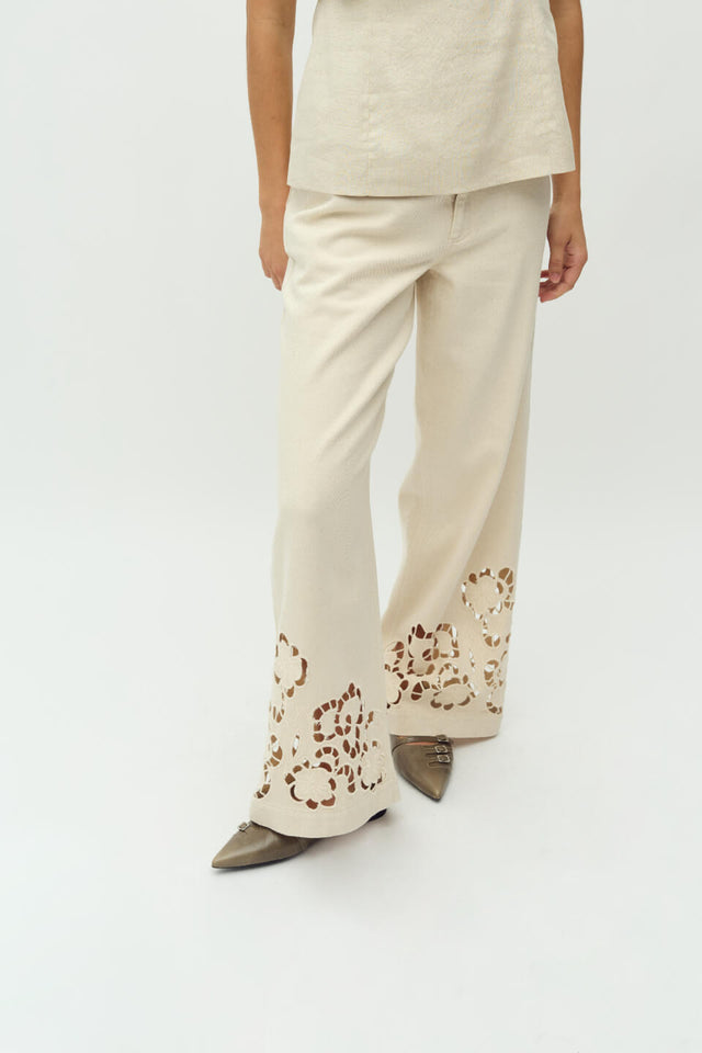 Orla Antwerp Elia Broderie Denim Jeans Broek