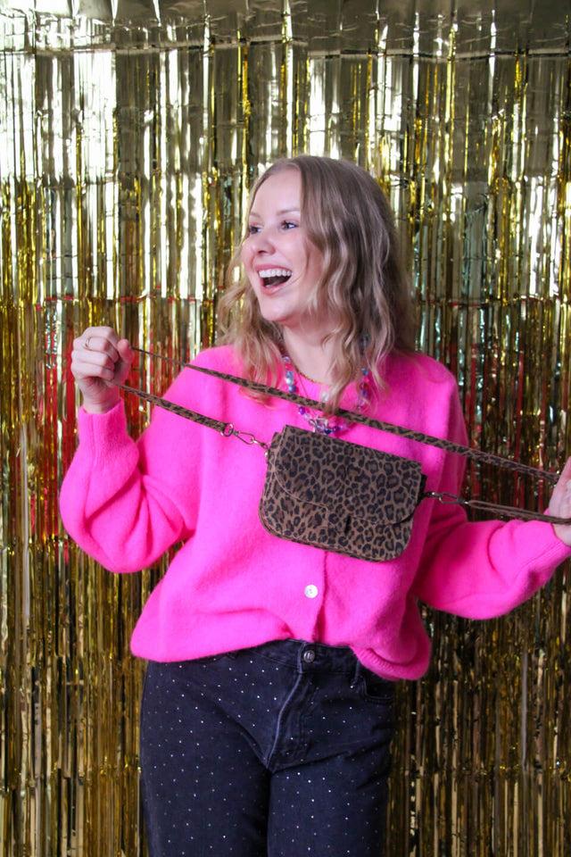 Orla Antwerp Flora Suede Schoudertas