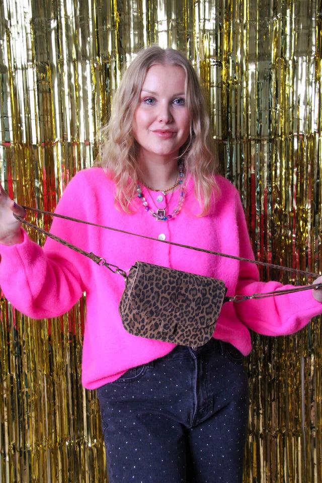 Orla Antwerp Flora Suede Schoudertas