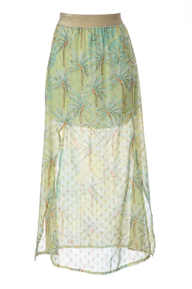 orla antwerp Gebloemde Split Maxi Rok