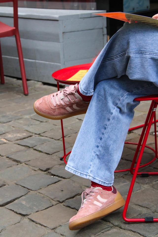 Orla Antwerp Goal Salmon Tile Sneakers