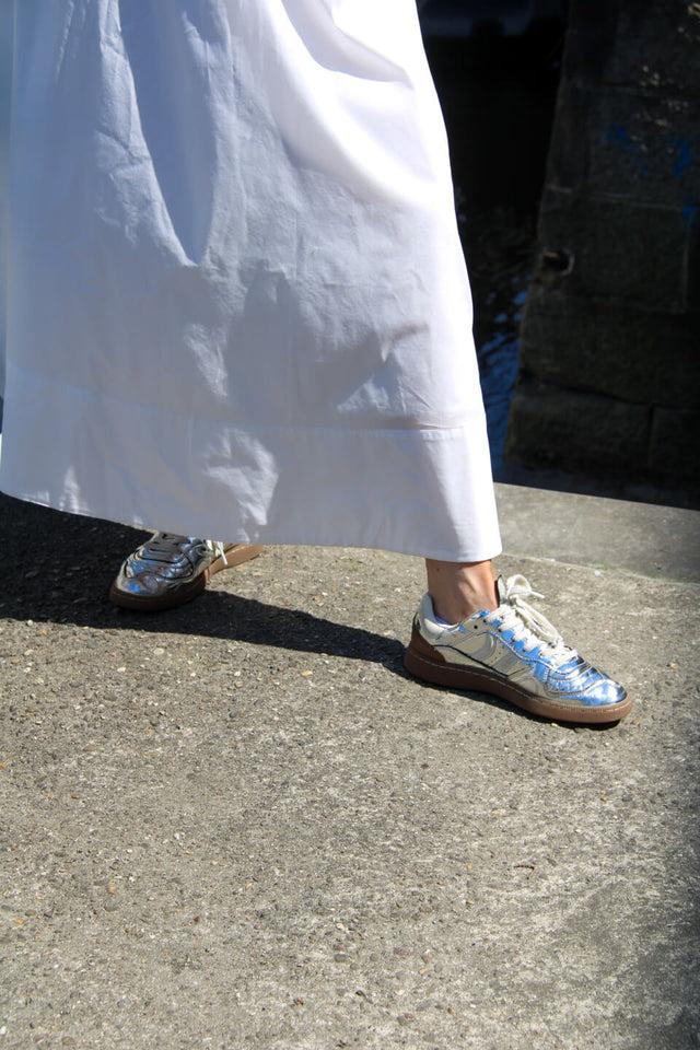 Orla Antwerp Goal Silver Mirror Sneakers