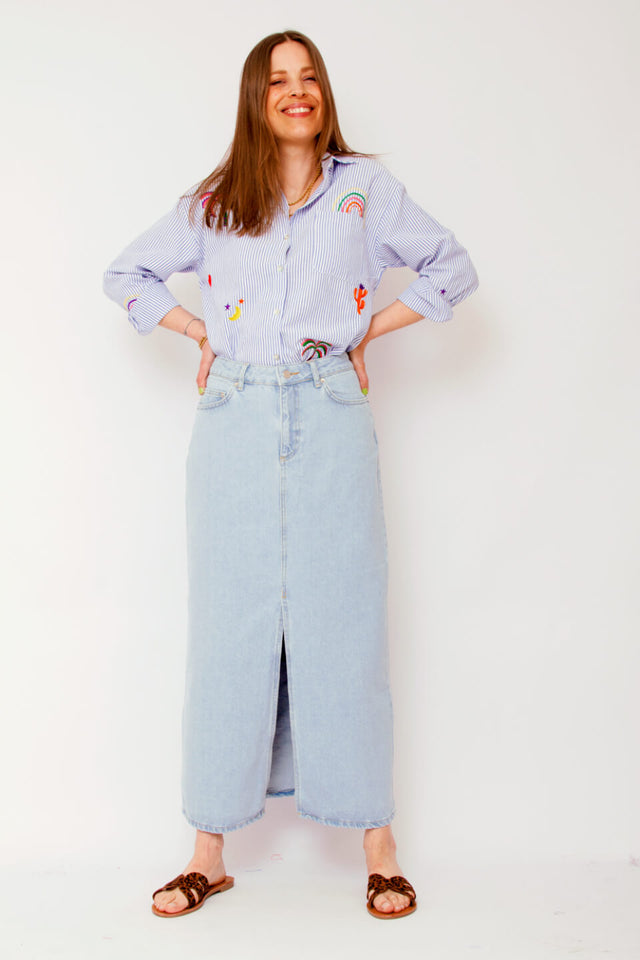 Orla Antwerp Grafisch Gestreepte Hemd Blouse