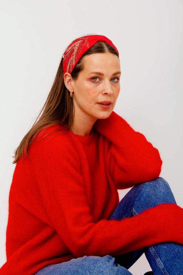 orla antwerp Hoja Rosa Haarband