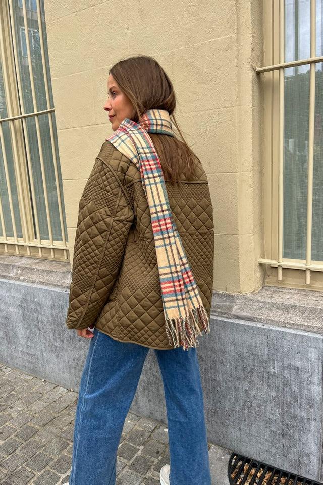 Orla Antwerp Jade Geruite Sjaal