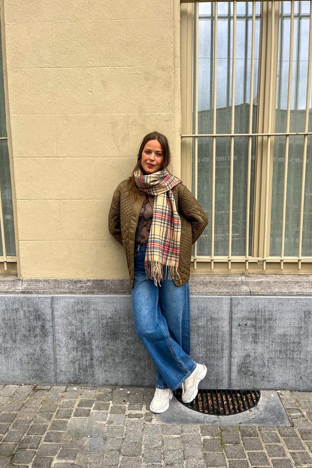 Orla Antwerp Jade Geruite Sjaal