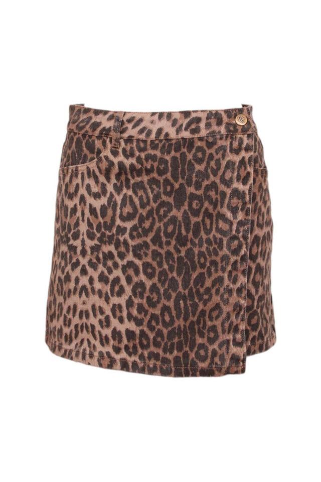 orla antwerp Jadene Luipaard Denim Jeans Broekrok