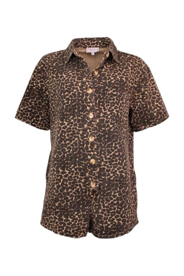 orla antwerp Janne Luipaard Denim Jeans Playsuit