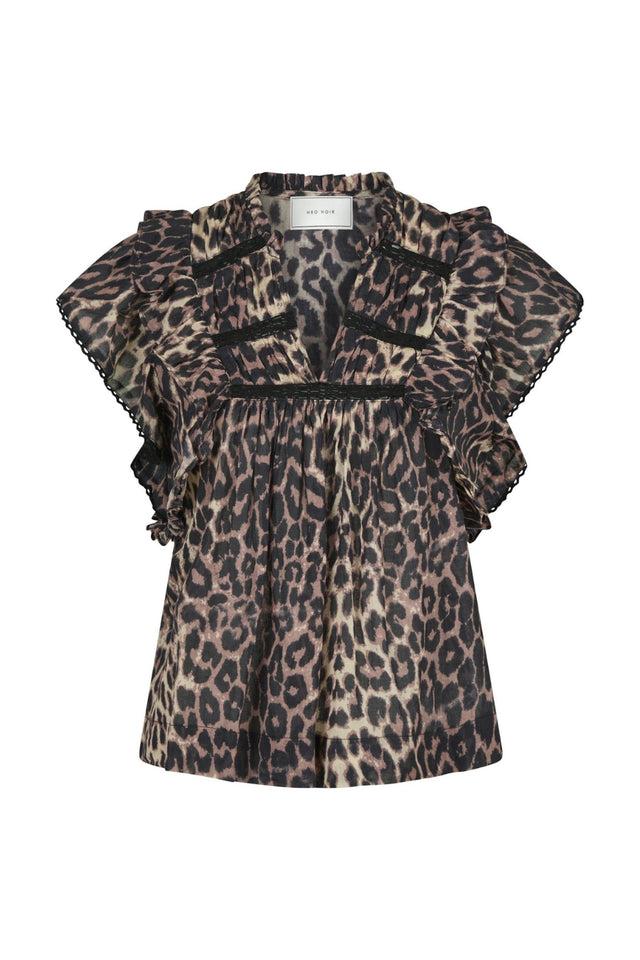 orla antwerp Jayla Leopard Voile Top