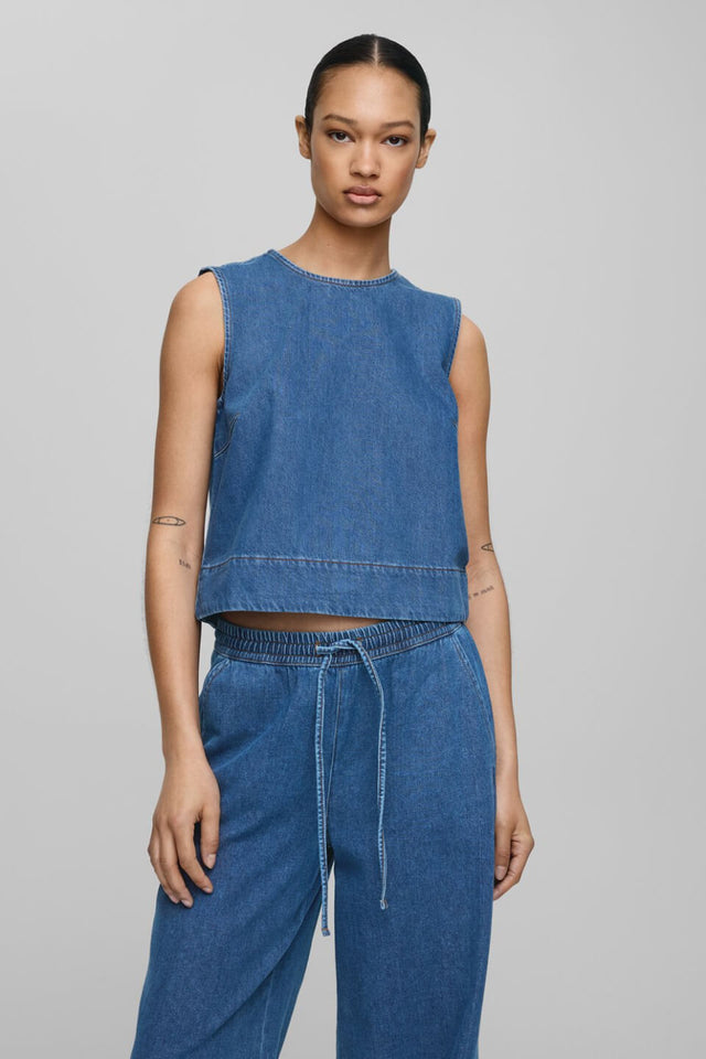 Orla Antwerp Jolene Elena Denim Jeans Top