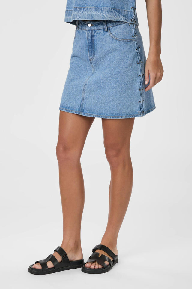 Orla Antwerp Kessia Denim Jeans Gevlochten Rok