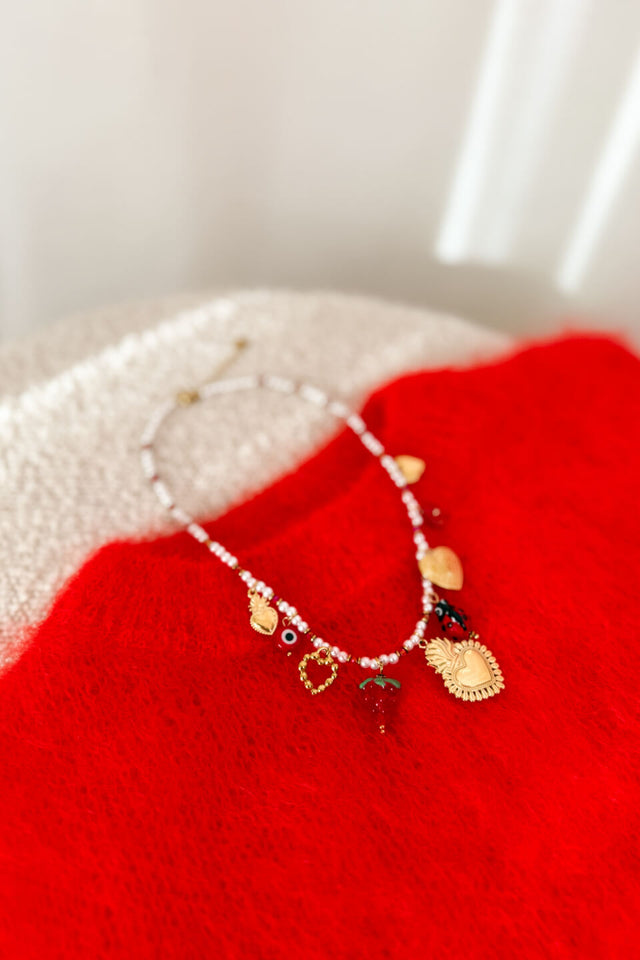 Orla Antwerp Kikki Parel Bedel Halsketting