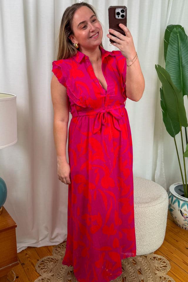 Orla Antwerp Laura Ruffle Bloemen Jurk