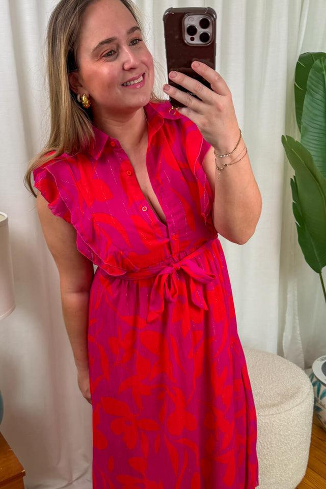 Orla Antwerp Laura Ruffle Bloemen Jurk