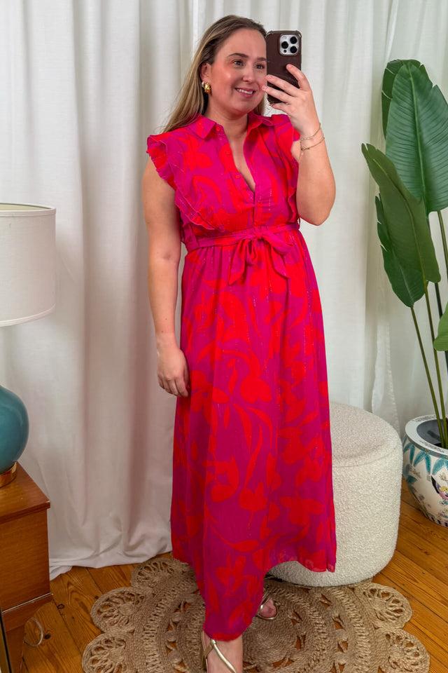 orla antwerp Laura Ruffle Bloemen Jurk