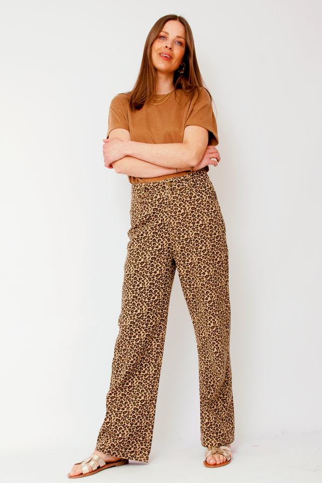 Orla Antwerp Luipaard Denim Jeans Broek