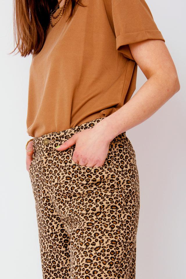 Orla Antwerp Luipaard Denim Jeans Broek