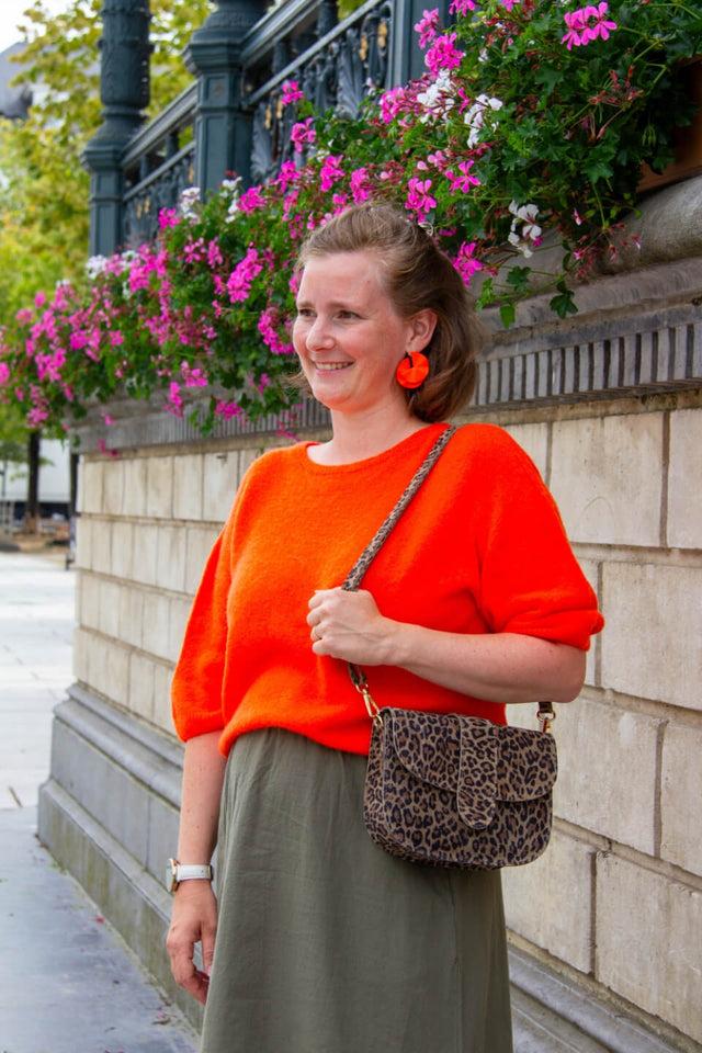 Orla Antwerp Maan Suede Schoudertas