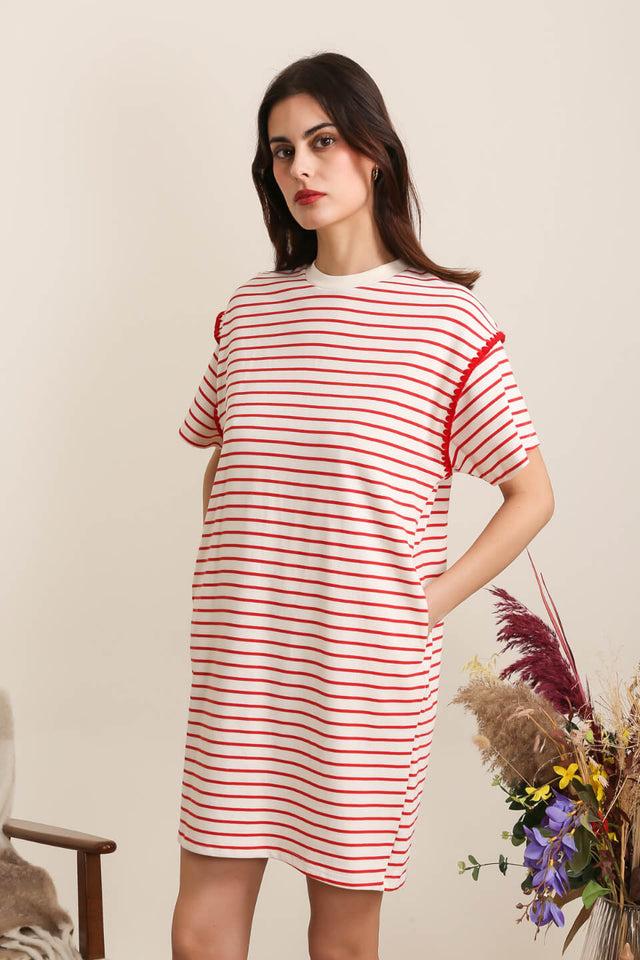 Orla Antwerp Marielle Gestreepte Jurk