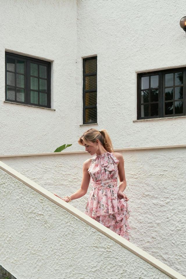 Orla Antwerp Marli Flower Chiffon Jurk