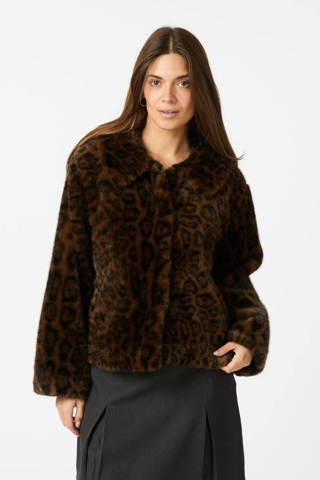 Orla Antwerp Melodie Leo Faux Fur Jacket