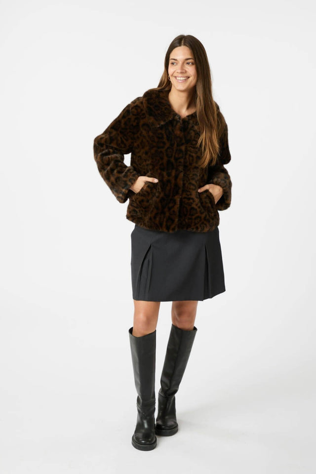 Orla Antwerp Melodie Leo Faux Fur Jacket
