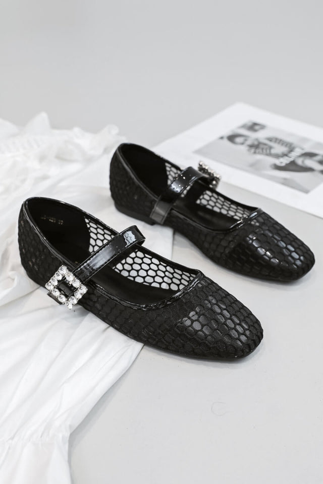 Orla Antwerp Mesh Strass Ballerina's