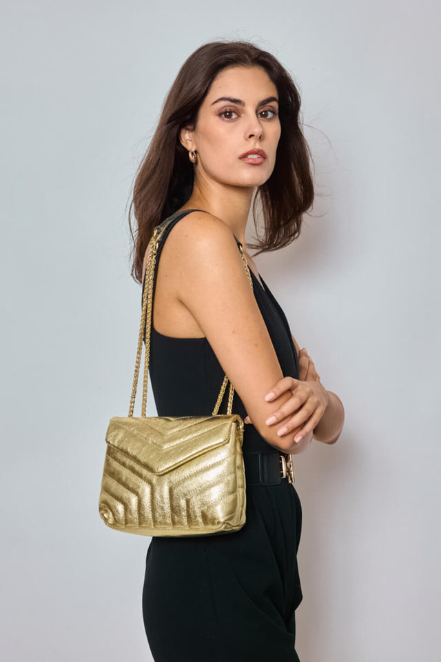 Orla Antwerp Metallic Chevron Schoudertas