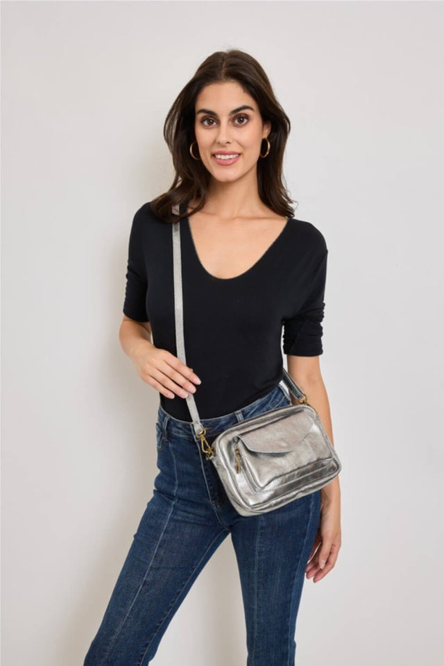 Orla Antwerp Metallic Pocket Schoudertas