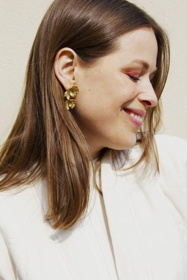 orla antwerp Orchidee Oorbellen