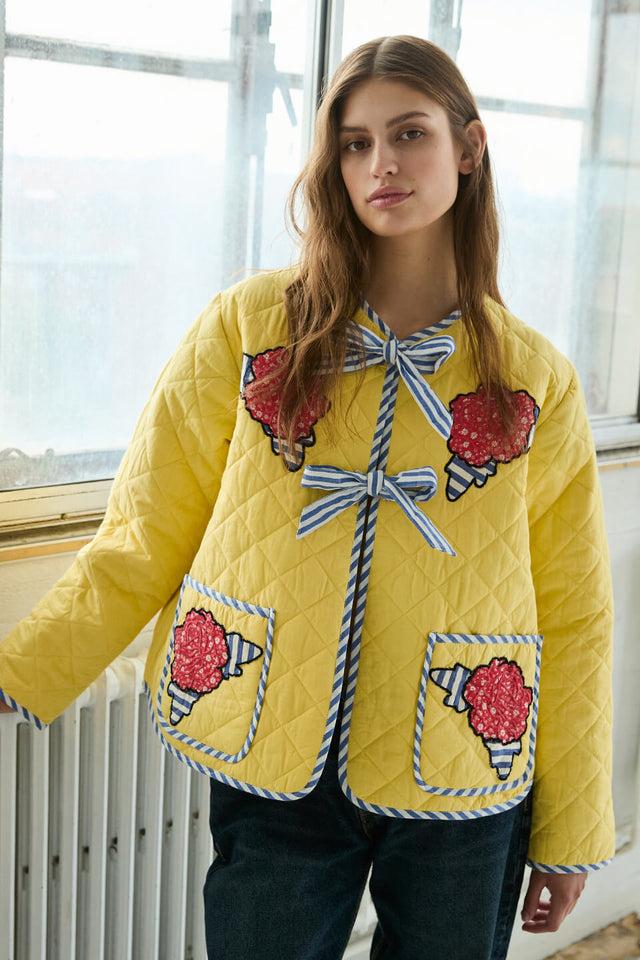 Orla Antwerp Penny Gele Gewatteerde Jas