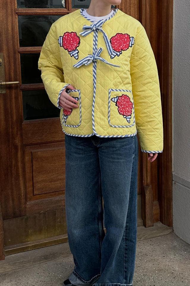 Orla Antwerp Penny Gele Gewatteerde Jas