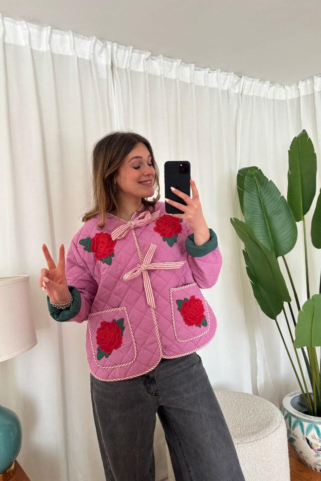 Orla Antwerp Penny Roze Gewatteerde Jas