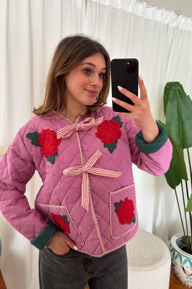 Orla Antwerp Penny Roze Gewatteerde Jas