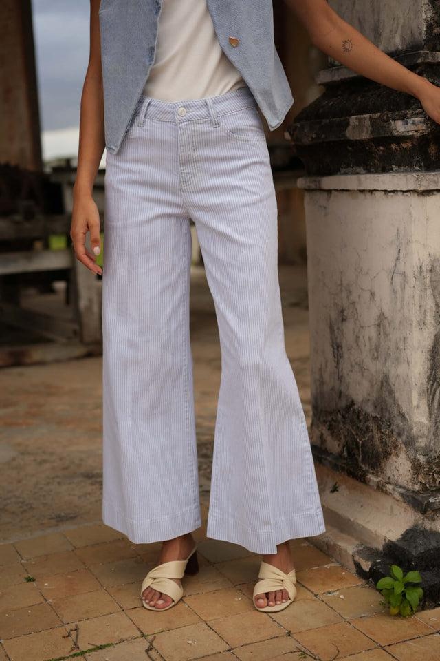 Orla Antwerp Peter Gestreepte Denim Jeans Broek