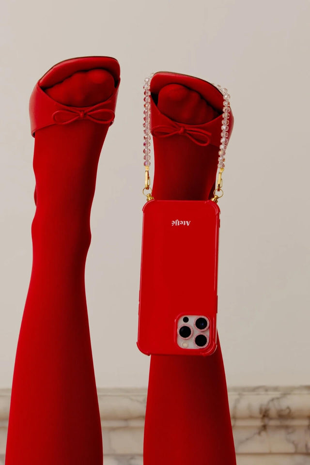 Orla Antwerp Pink Crystal Kort Telefoon Koord