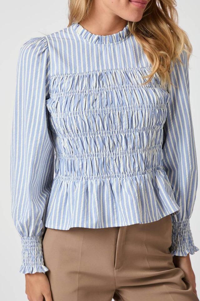 Orla Antwerp Possa Gestreepte Smock Blouse