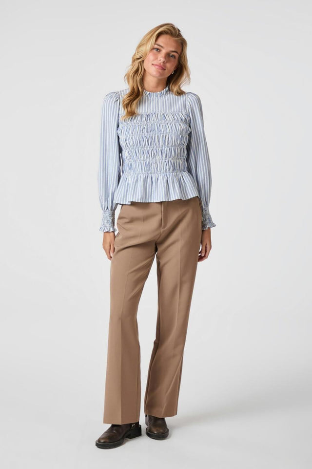 Orla Antwerp Possa Gestreepte Smock Blouse