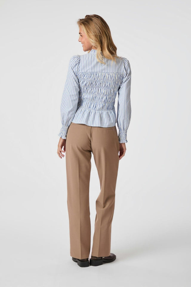 Orla Antwerp Possa Gestreepte Smock Blouse