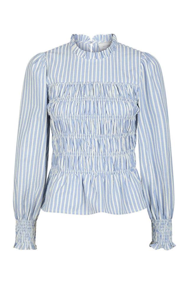 orla antwerp Possa Gestreepte Smock Blouse