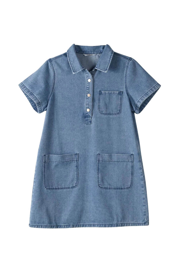 orla antwerp Ricci Denim Jeans Polo Jurk