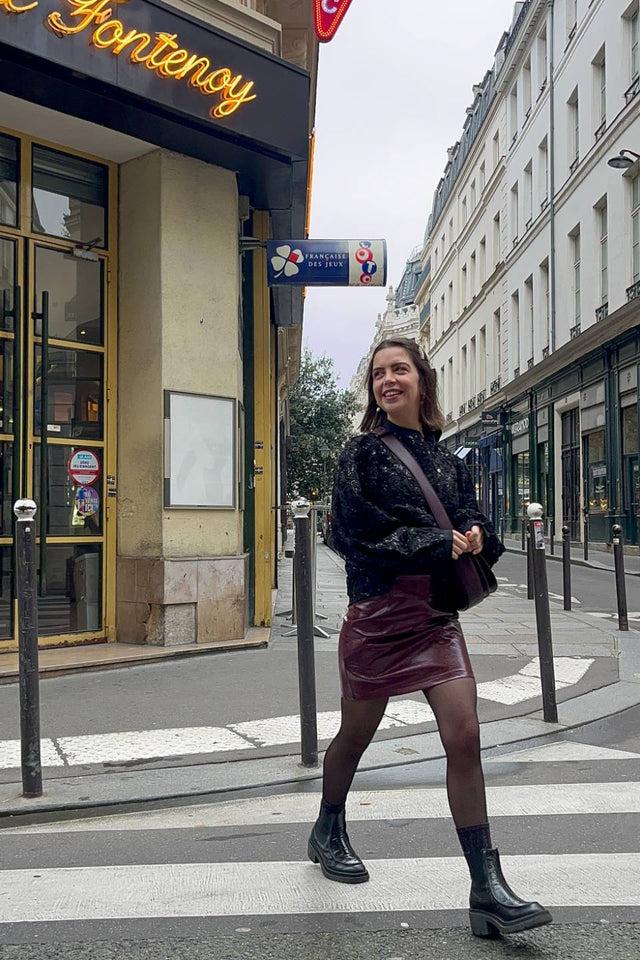 orla antwerp Ruby Lakleren Mini Rok