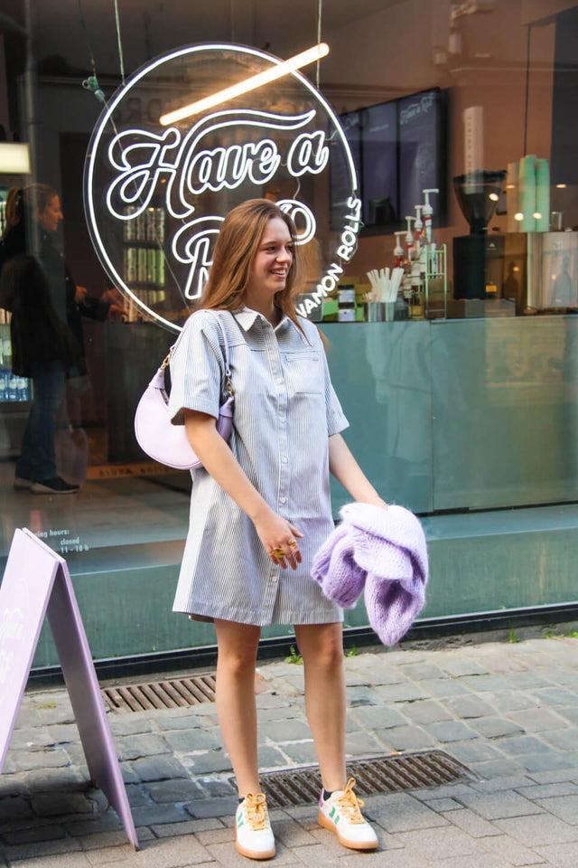 Orla Antwerp Saly Gestreepte Jurk