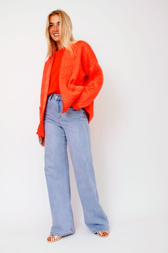 orla antwerp Satijnen Gewatteerde Jas