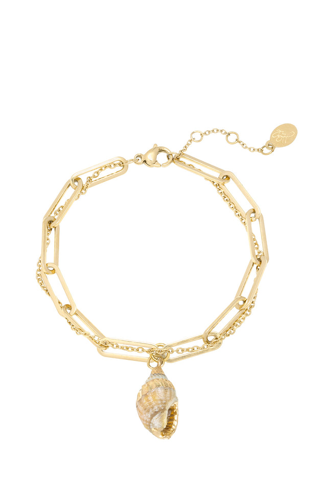 orla antwerp Schelp Schakel Armband