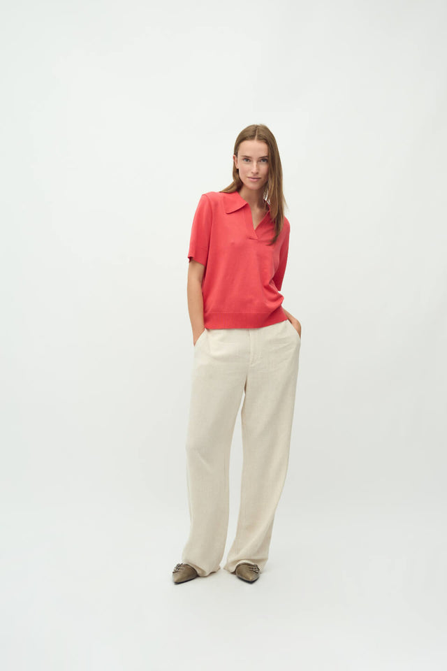 Orla Antwerp Sika Gebreide Polo Top