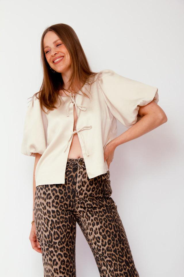 Orla Antwerp Solange Luipaard Denim Jeans Broek