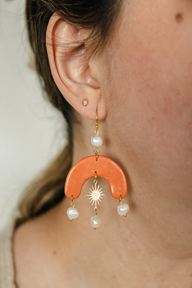 orla antwerp Sophia Pumpkin Oorbellen