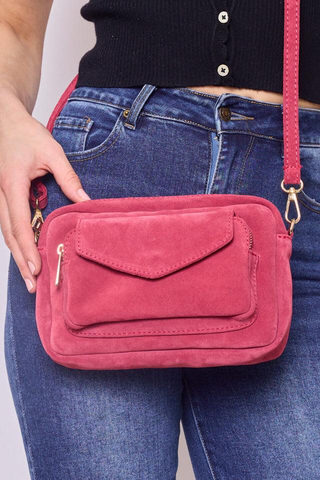 Orla Antwerp Suede Pocket Schoudertas