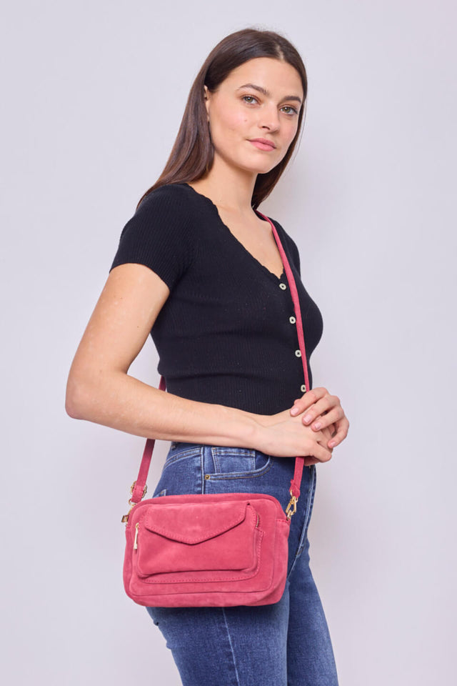 orla antwerp Suede Pocket Schoudertas